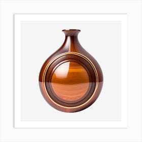 wooden alcohol flask Art Print