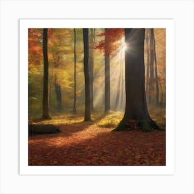 Autumn Forest 1 Art Print