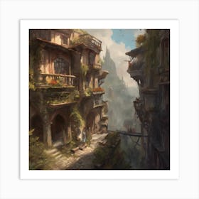 Fantasy City 103 Art Print