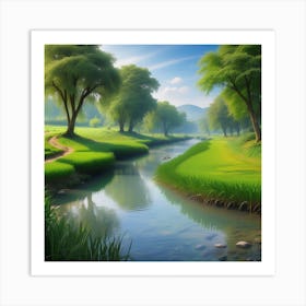 Landscape Painting 173 Art Print