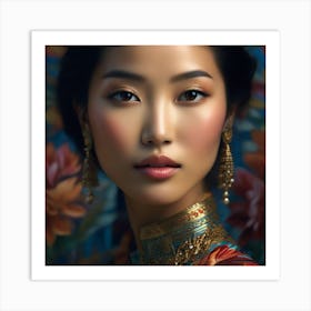 Chinese Beauty 1 Art Print