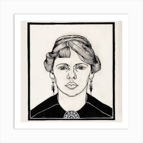 Portrait Of A Woman, Julie De Graag Art Print