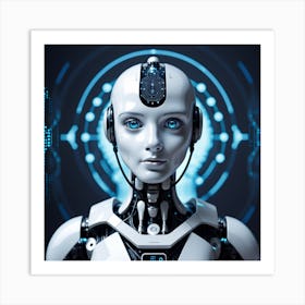 Futuristic Robot 51 Art Print