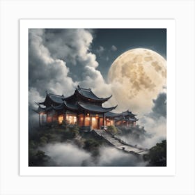 Chinese Temple Art Print