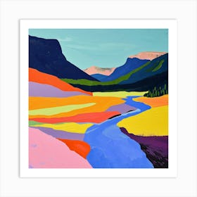 Colourful Abstract Banff National Park Canada 6 Art Print