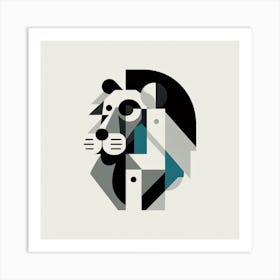 Geometric Lion Art Print