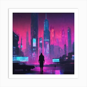 Futuristic Cityscape 173 Art Print