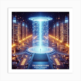 Teleportation In Real Science 1 Art Print