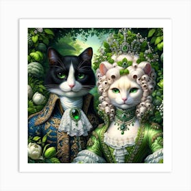 Cat Lovers Art Print