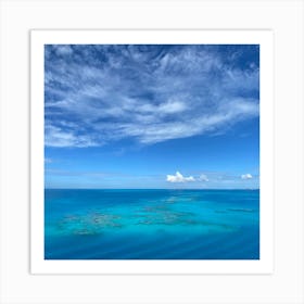 Beautiful Ocean Off Bermuda - Square Art Print