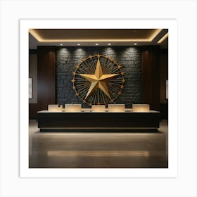 Default Create Unique Design Of Five Star Hotel Reception Wal 1 Art Print