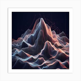 Abstract Wave Pattern Art Print