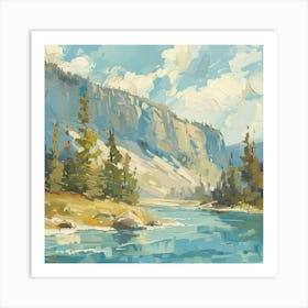 River In The Mountains 3 Art Print