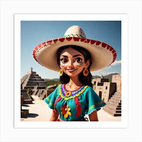 Mexican Girl 54 Art Print