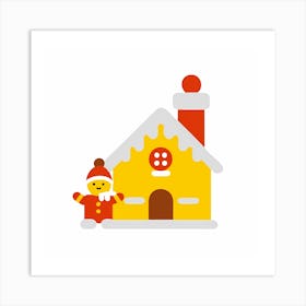 Gingerbread House Art Print