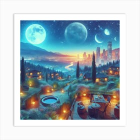 Night In The City Art Print