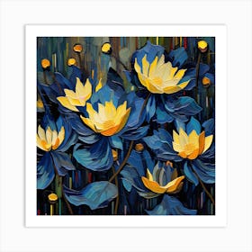 Lotus Flowers 1 Art Print