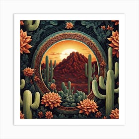 Cactus Cactus Art Print