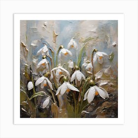 Snowdrops Art Print