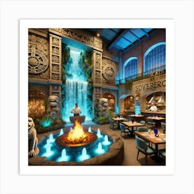 A Unique Mayan Themed Restaurant Inspired By The C Art Print