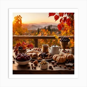 Autumn In The Mountains Art Print