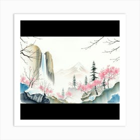 Asian Landscape Painting 3 Art Print