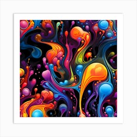 Cosmic Viscosity Abstract Art Print