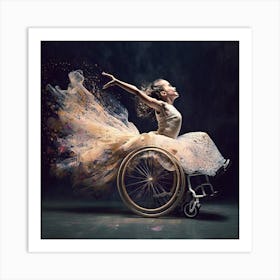 Dancer In A Wheelchair 1 Art Print