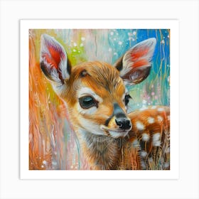 Fawn painting 8 Art Print