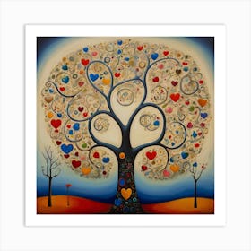 Tree Of Love Art Print