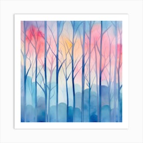 Winter Forest Art Print