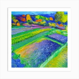 Green Vegetables Farm Adeline Yeo Art Print