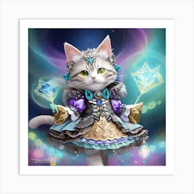 Fairy Cat 3 Art Print