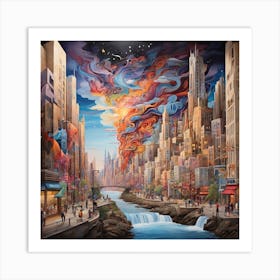 Cityscape Art Print