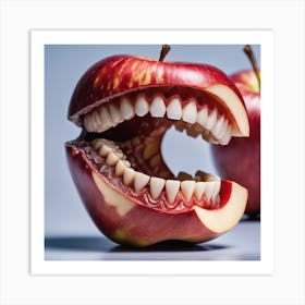 Teeth Of An Apple 1 Art Print