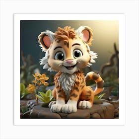 Tiger Cub 5 Art Print