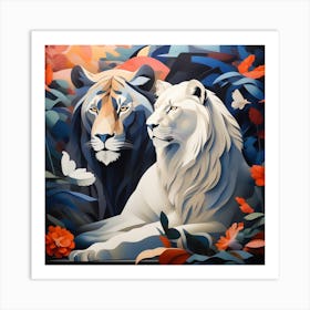 Lions Art Print