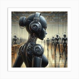 Futuristic Woman 2 Art Print