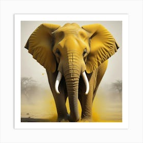 Elefante Amarillobizarro Art Print