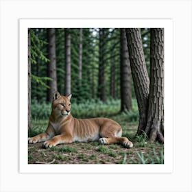 Cougar Art Print