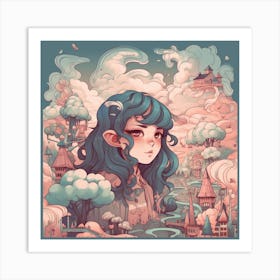 Fairytale Girl 1 Art Print