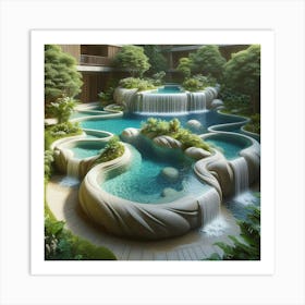 Waterfall Pool 1 Art Print