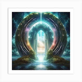 Portal Leading to a Parallel Realm Art Print