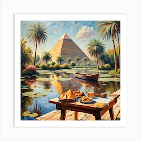 Egyptian Table Art Print