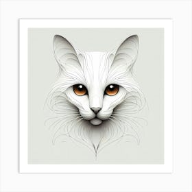 Creative Feline Cat Artwork 87 Art Print