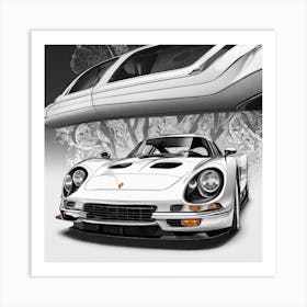 Porsche 911 Gt1 Art Print