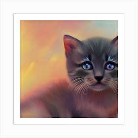 Cute Kitten Art Print