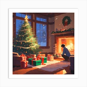 Christmas Tree 33 Art Print