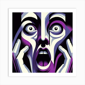 Scary Face Art Print