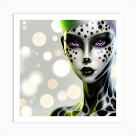 Cheetah Girl Art Print